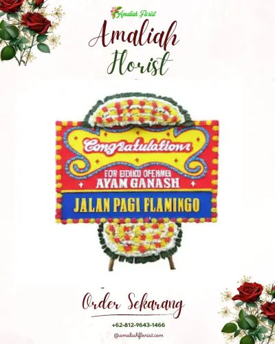 Bunga Papan Congratulation di Terminal Teluk Lamong